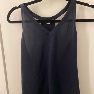 Banana republic dark navy racer back  tank top